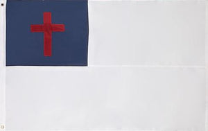 Christian 6x10 Feet Flag - Embroidered 210D Nylon with Sewn Panels