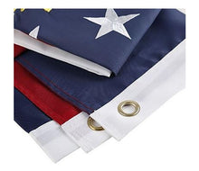 State of Georgia + USA Flags 4x6 Feet Combo Pack - Embroidered 210D Nylon Flags with Sewn Panels