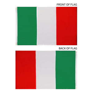Italy 3x5 Feet Flag – Embroidered Oxford 210D Nylon with Sewn Panels