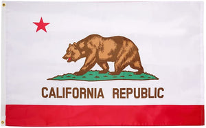State of California Flag – 3x5 Feet - Oxford 200D Heavy Duty Nylon, Silk Screen Printing
