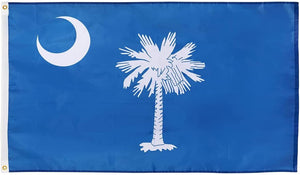 State of South Carolina Flag – 3x5 Feet - Oxford 200D Heavy Duty Nylon, Silk Screen Printing