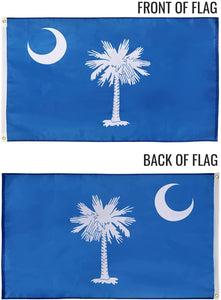 State of South Carolina Flag – 3x5 Feet - Oxford 200D Heavy Duty Nylon, Silk Screen Printing