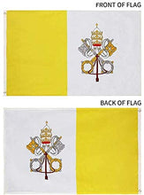 Double Layered Catholic Flag – 3x5 Feet, Stunning Oxford 200D Heavy Duty Nylon, Durable and Long Lasting – Vivid and Fade Resistant