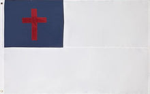 Christian 3x5 Feet Embroidered Nylon Flag with Sewn Panels