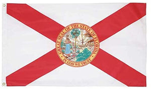 State of Florida Flag – 4x6 Feet - Oxford 200D Heavy Duty Nylon, Silk Screen Printing