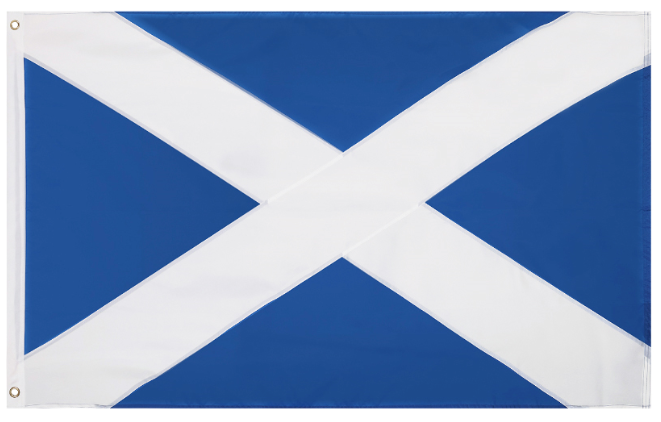 Scotland 3x5 Feet Flag – Embroidered Oxford 210D Nylon with Sewn Panels