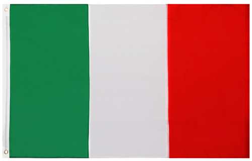 Italy 3x5 Feet Flag – Embroidered Oxford 210D Nylon with Sewn Panels