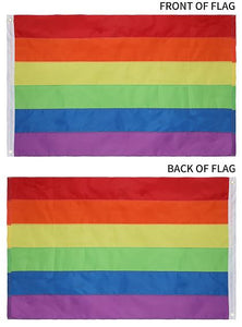 3x5 FT Rainbow Flag – Embroidered Oxford 210D Heavy Duty Nylon