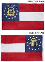 State of Georgia 4x6 Feet Flag - Embroidered 210D Nylon with Sewn Panels