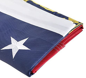 State of Georgia 4x6 Feet Flag - Embroidered 210D Nylon with Sewn Panels