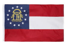 State of Georgia 3x5 Feet Embroidered Nylon Flag with Sewn Panels