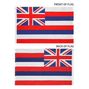 State of Hawaii 3x5 Feet Embroidered Nylon Flag with Sewn Panels