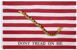 Naval Jack 3x5 Feet Embroidered Nylon Flag with Sewn Panels