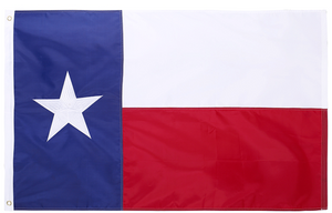 State of Texas 3x5 Feet Embroidered Nylon Flag with Sewn Panels