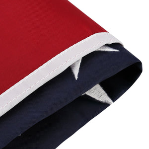 Texas + USA Flags 5x8 Feet Combo Pack - Embroidered 210D Nylon Flags with Sewn Panels