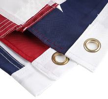 Christian + USA Flags 3x5 Feet Combo Pack - Embroidered Nylon Flags with Sewn Panels