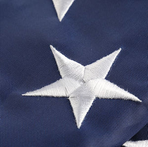 USA - American 3x5 Feet Embroidered Nylon Flag with Sewn Panels
