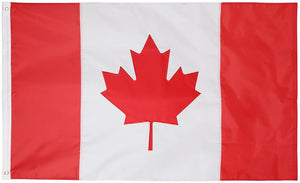 Canadian 3x5 Feet Flag – Embroidered Oxford 210D Nylon with Sewn Panels