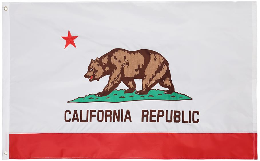 State of California Flag - Embroidered Double Layered Nylon 3x5 Feet