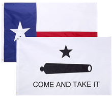 2 Pack - 3x5 FT Nylon Come and Take It & State of Texas Flag Combo Pack - Embroidered Oxford 210D Nylon
