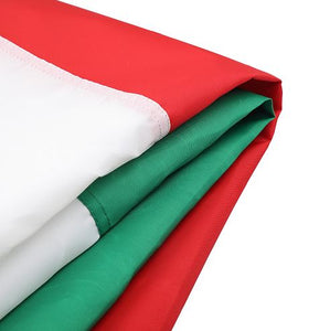 Mexican 3x5 Feet Flag – Embroidered Oxford 210D Nylon with Sewn Panels
