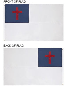 Christian 2x3 Feet Flag - Embroidered 210D Nylon with Sewn Panels